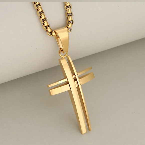 Cross Pendant gold filled - Picture 1 of 2